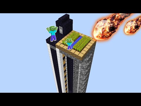 1000$ METEOR VS GÜVENLİ ADA EV 😱 - Minecraft