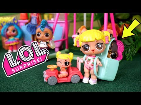 LOL Baby Goldie Finds a Cute Pet in The Playground -  Will She Adopt it ?