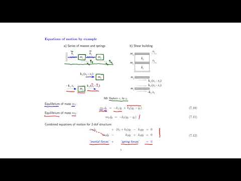 Dynamics of Structures - lecture 7 - modal analysis 1