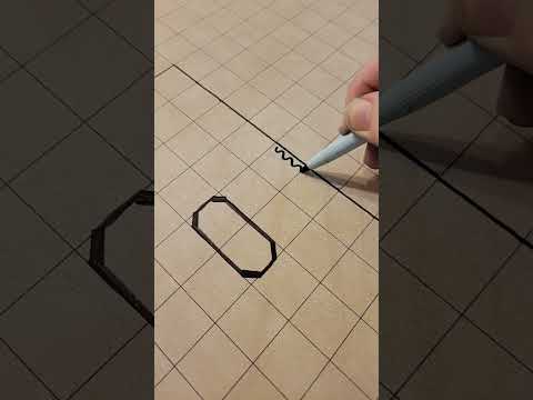 Drawing dungeon maps (temples & crypts) 🪦 #DnD #Shorts