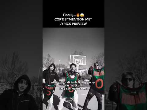 Finally Lyrics 'MENTION ME' Preview Out 🔥😱 #cortis #코르티스 #mentionme #goatmovie #goat #viral #shorts