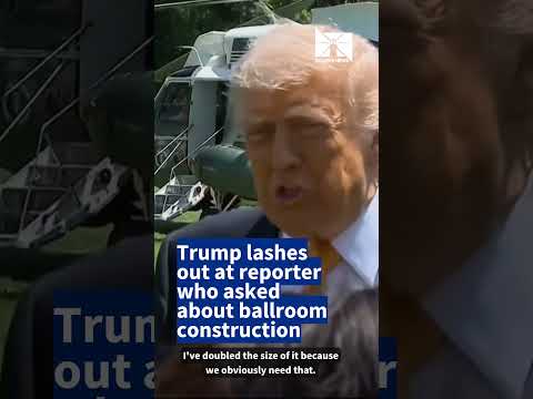 Trump calls reporter ‘dumb’ over White House ballroom question