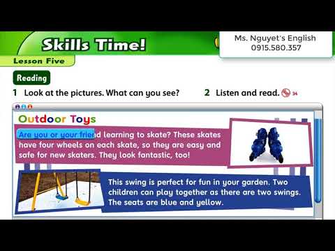 Unit 3  Lesson 5 Outdoor Toys.Family and Friends 2