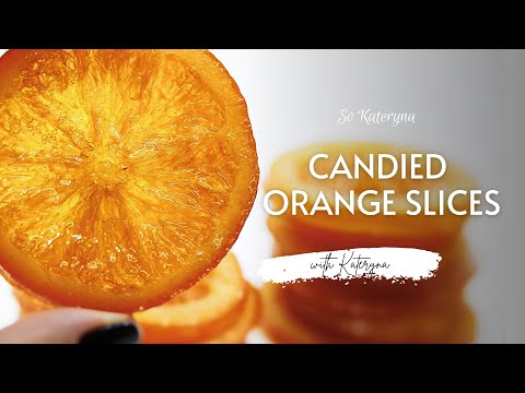 How to make Candied Orange Slices 🍊 Easy Recipe