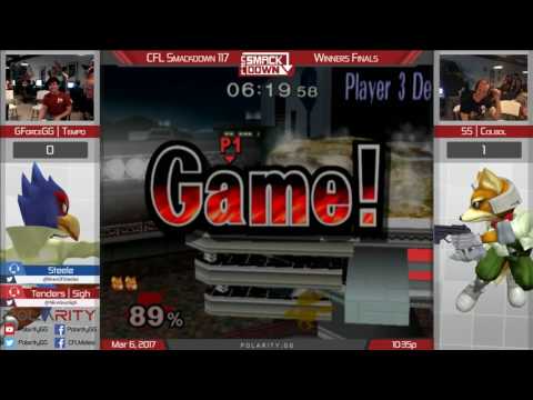 CFL Smackdown 117 Melee - GForceGG | Tempo (Falco) vs SS Colbol (Fox) - Winners Finals