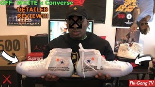 OFF WHITE CONVERSE CHUCK TAYLOR Review! | DON'T BUY BEFORE YOU WATCH!