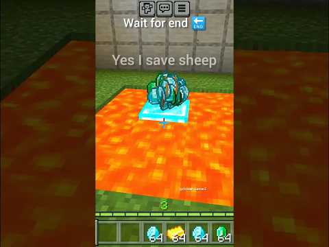 Saving Sheep in Minecraft?! Watch Now! #shorts
