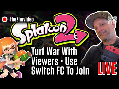 Splatoon 2 - Splat You In The FACE!!!! Turf War With ZimFam! Use FC To Join