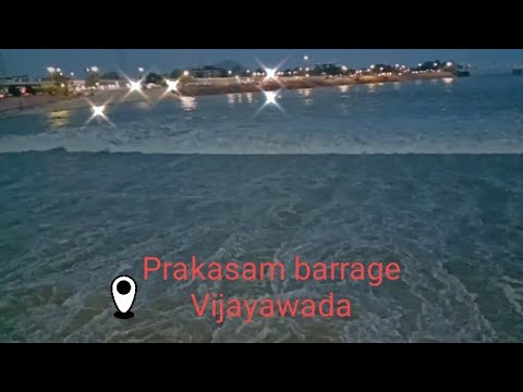 Prakasam Barrage Vijayawada🏞️🏞️ #krishnariver #bezawada