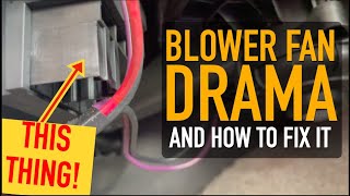 Diagnosing and Fixing a Blower Fan Problem in a GMC/Chevy Truck, SUV or ANY VEHICLE