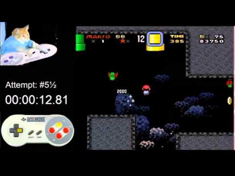 Donut Plains 2 all yoshi coins, no auto scroll - 370