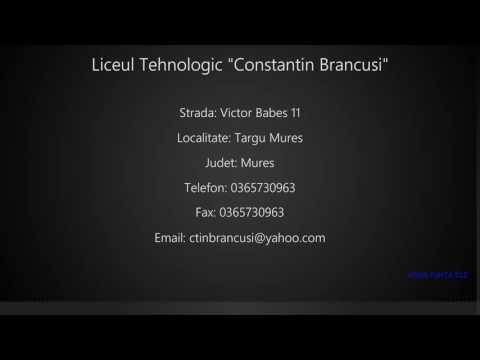 Liceul Tehnologic "Constantin Brancusi" Targu Mures