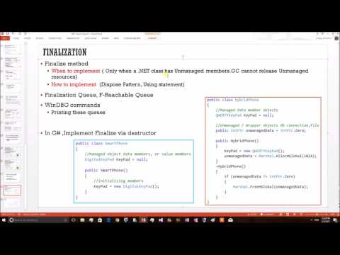 CLR topics :  Explaining NET object Finalization with a WinDBG demo (Part 1)