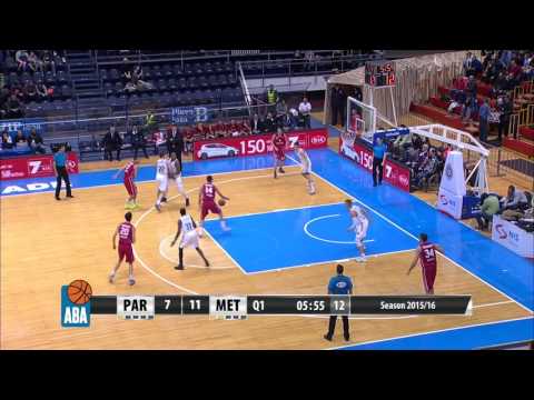 ABA Liga 2015/16, Round 14 match: Partizan NIS - Metalac Farmakom (13.12.2015)