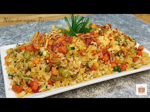 Đây là cách mà các nhà hàng thường làm CƠM CHIÊN TRỨNG ( Cơm rang trứng ) thơm ngon cho bạn ăn