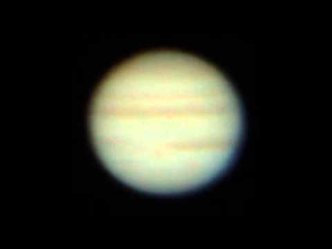 100 minutes of 2012-11-20 Jupiter great red spot observation in 40 seconds