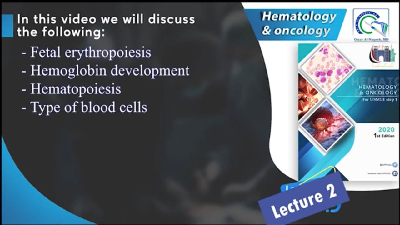 Hematopoiesis, hemoglobin development & types of blood cells