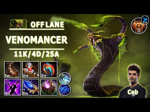 Venomancer Off Lane | 7.33b | Ceb Pos 3 Venom Play | Dota 2 Immortal Gameplay