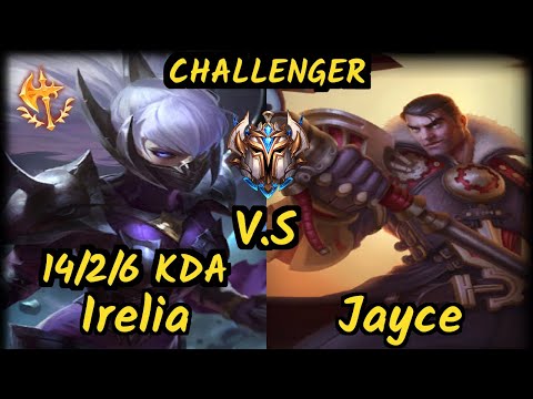 KBM Zantins (IRELIA) vs JAYCE - 14/2/6 KDA TOP CHALLENGER GAMEPLAY - BR