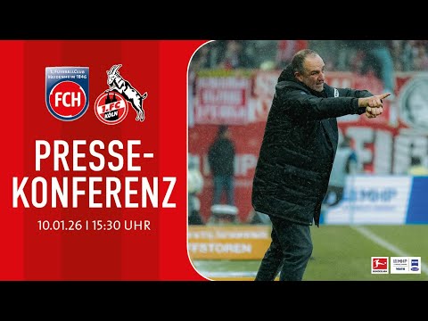Die Pressekonferenz nach dem Spiel gegen den 1. FC Köln