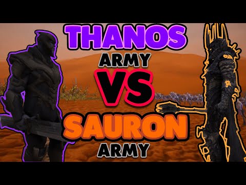 THANOS ARMY VS SAURON ARMY IN ULTIMATE EPIC BATTLE SIMULATOR 2 | Part 1