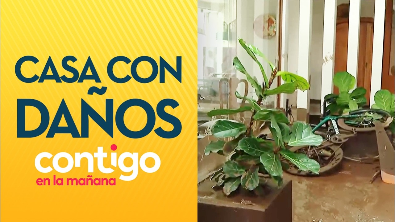 "SE ROMPIÓ EL VENTANAL": Casa quedó destruida con barro del aluvión  - Contigo en la Mañana