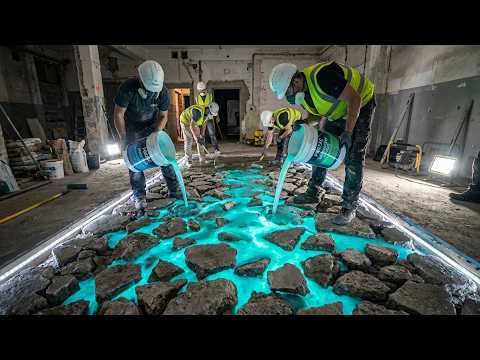 20 CRAZY Epoxy Floor Ideas: From "Broken Concrete" to Crystals 🤯