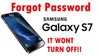 All Galaxy S7  & Edge Forgot Password Factory Reset Cant Shut Down To Restore