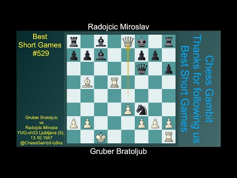 Gruber Bratoljub vs Radojcic Miroslav   #Best Short Games #529