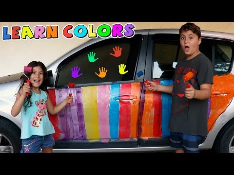 Pintamos o carro do papai - Aprendendo as cores