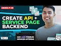 33 Building Service Page Backend Schema Model Route And Controller MERN Series