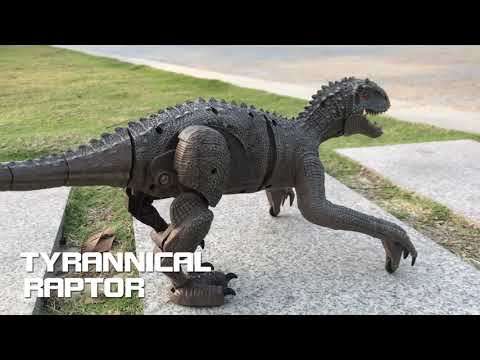 2.4 Ghz Simulation RC Velociraptor Realistic Dino Remote Control Dinosaur with LED Light Roaring