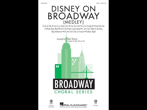 Disney on Broadway Medley (SAB Choir) – Arranged by Mark Brymer