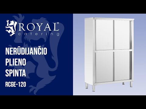 vaizdo įrašas - Nerūdijančio plieno spinta - 120 cm