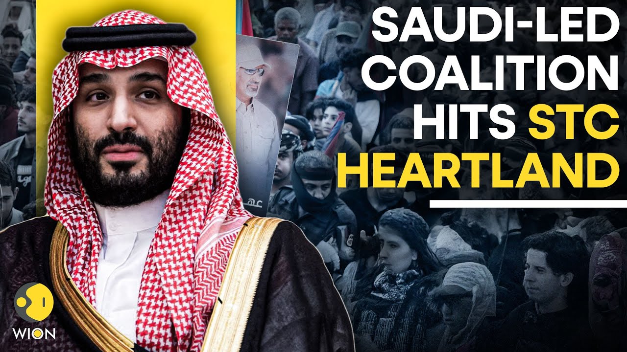 Saudi-Yemen Tensions LIVE: Saudi-Led Coalition Strikes STC Leader’s Home Province | WION