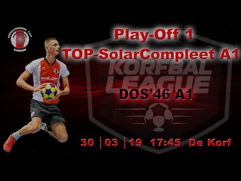 Play-off 1: TOP/SolarCompleet A1 tegen DOS'46 A1, zaterdag 30 maart 2019