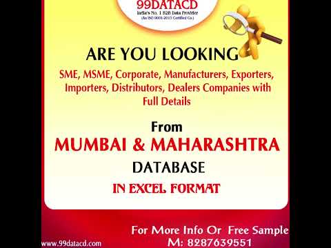 Mumbai, pune & maharashtra companies database