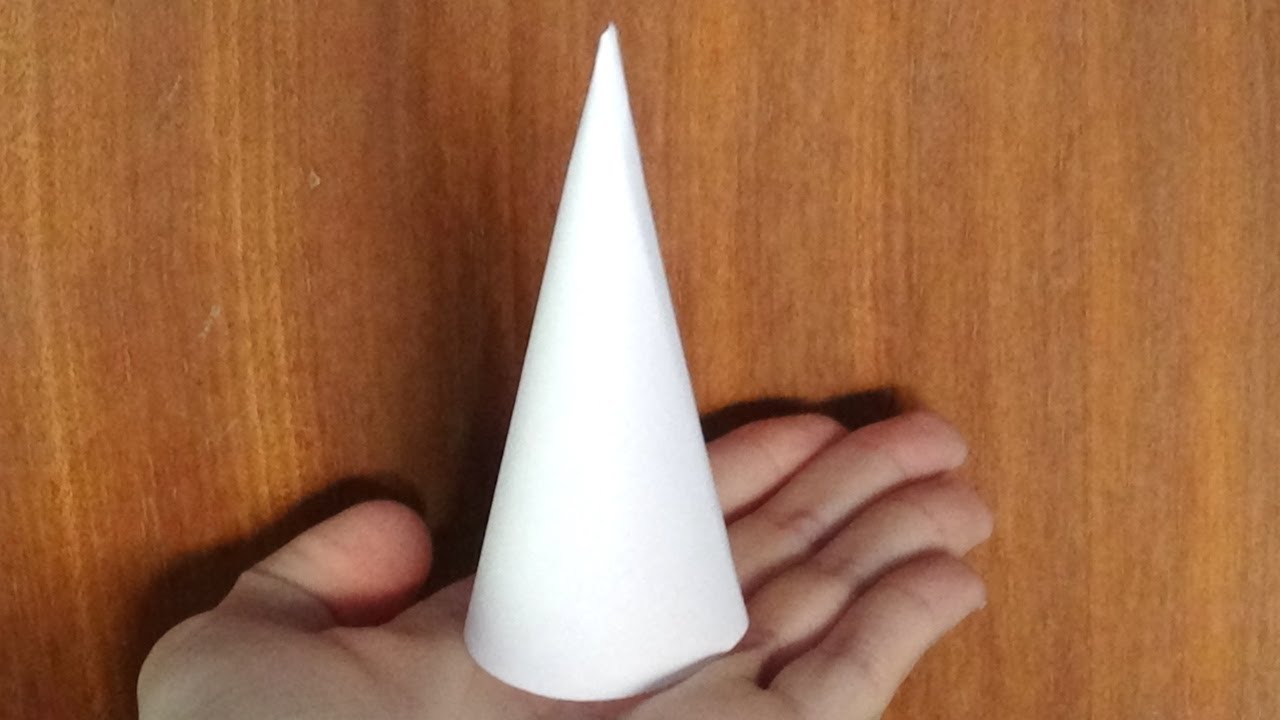 Como hacer un cono de papel rapido y facil