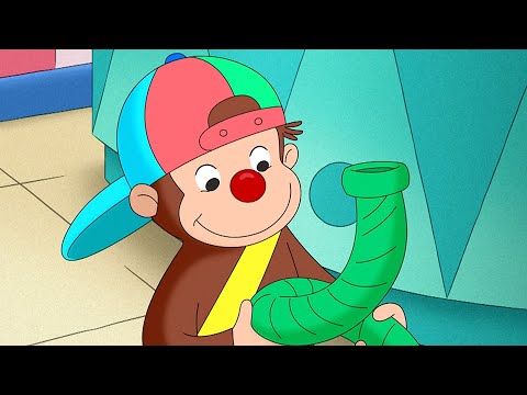 Capa de George, o Curioso | Um escola divertida | Desenhos Animados em Português