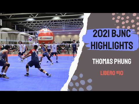 Thomas Phung Volleyball | Libero #10 | 2021 Boys National Championships Highlights U15