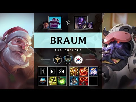 Braum Support vs Alistar - KR Challenger Patch 25.15