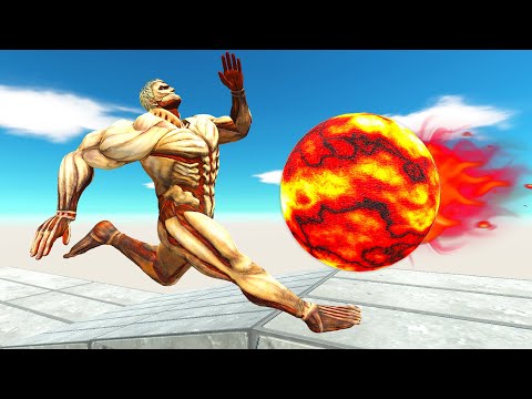 MONSTERS CLIMB THE SUPER FIREBALL PATH #2 - Animal Revolt Battle Simulator