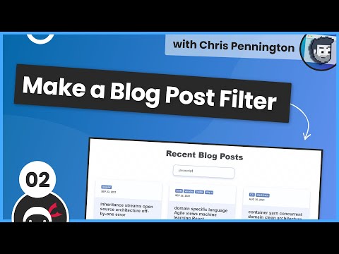 Make a Blog Post Filter 1 Intro HTML Setup