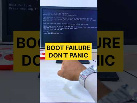 FIX 'BOOT FAILURE' in 60 SECONDS! ⚡ (No Boot Device Error Solution)