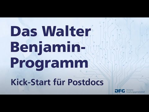 Gesichter aus dem Walter Benjamin-Programm der DFG