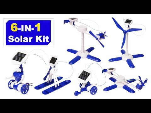 6 in 1 Solar Robot kit - Educational DIY Build.