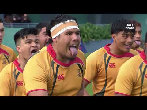 First XV Haka: Wesley College vs Manurewa High School