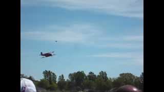 preview picture of video 'Beechcraft Model 17 Staggerwing Rexburg, ID Airshow 2012'