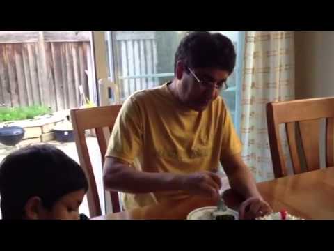 Jay Neel eating cake