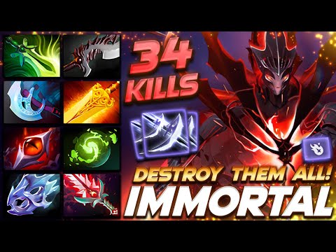 Spectre 34 Frags Destroyer - Dota 2 Pro Gameplay [Watch & Learn]